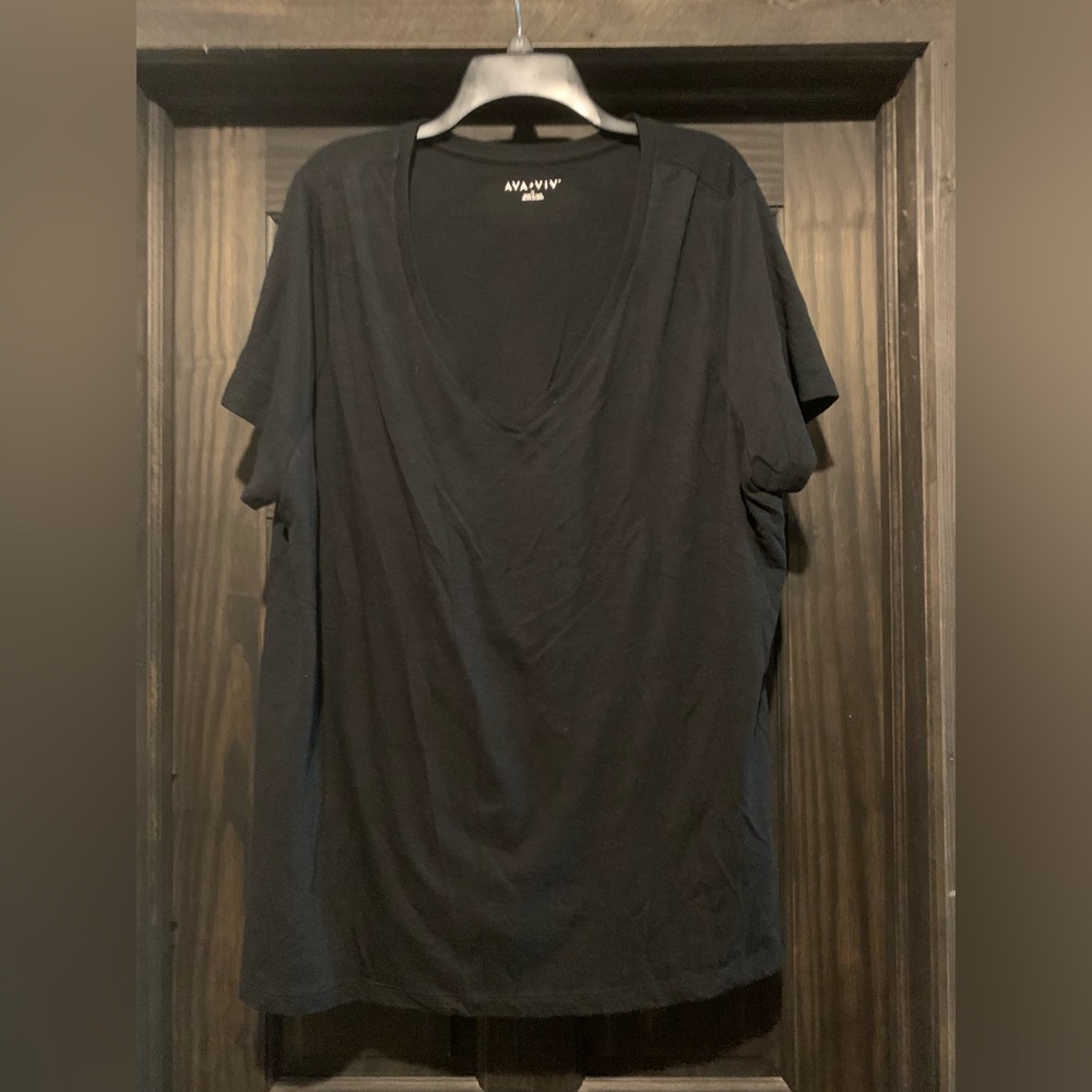Black v neck top